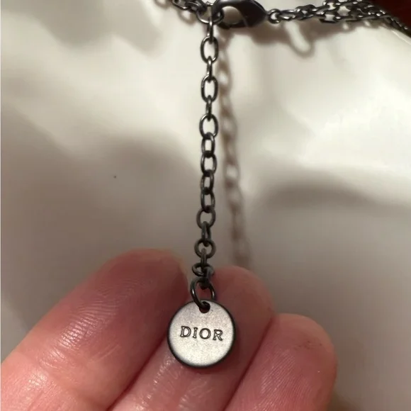 Dior Gunmetal Chain Necklace - Picture 3 of 5